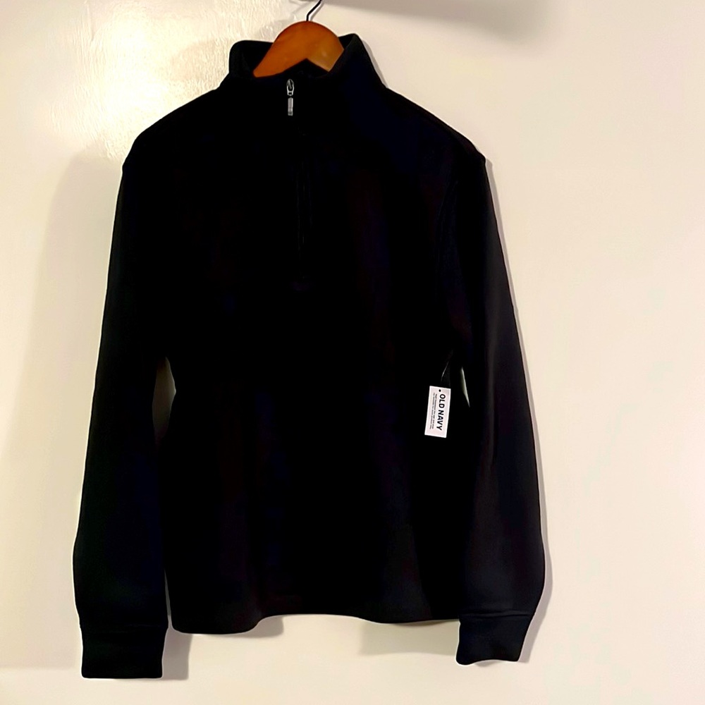 Old Navy Men’s Half Zip Grey Sweatshirt Medium